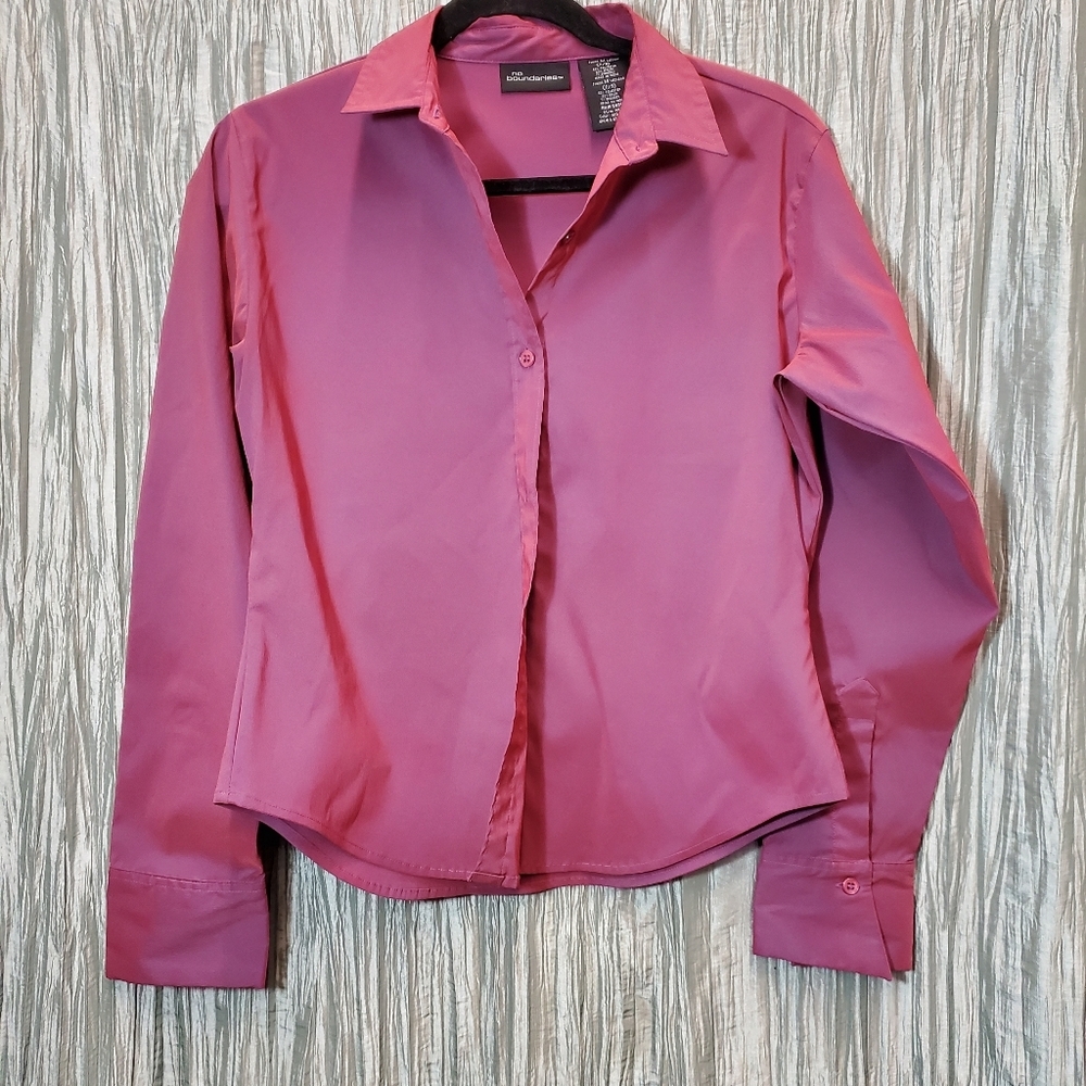 No Boundaries Buttoned Front Top